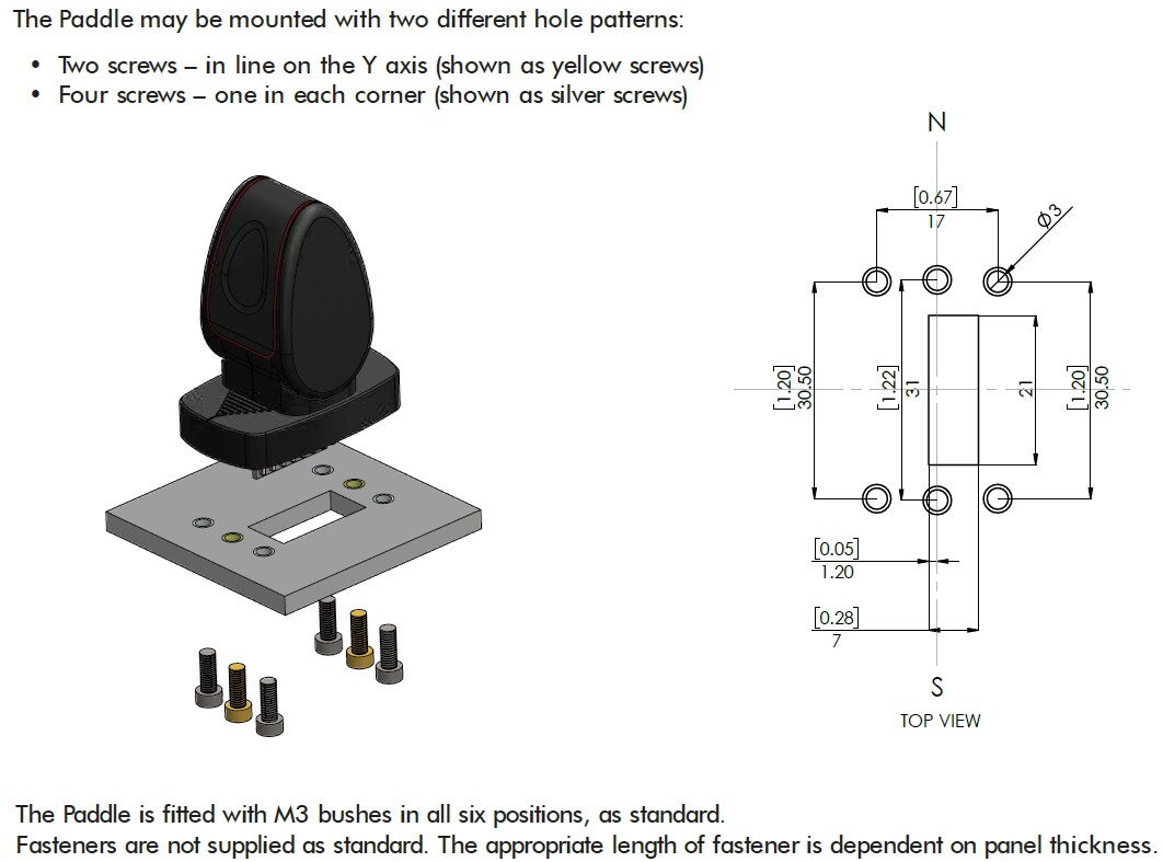 APEM BL Miniature Paddle Joystick Controllers